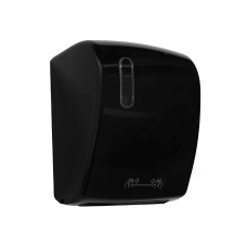 Dispenser Auto Corte Mecânico para Toalha em Rolo Jumbo Preto Dispenser Auto Corte Mecânico para Toalha em Rolo Jumbo Preto